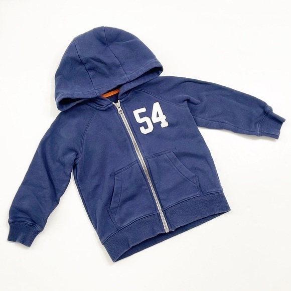 Carter's navy blue 54 toddler boy zip up jacket with hood - Picture 1 of 4
